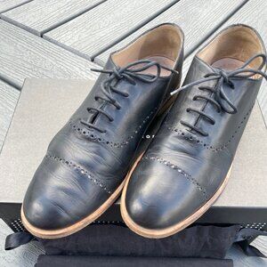 Fratelli Rossetti Black Leather Perforated Oxford - Size 37.5 IT (7-7.5 US) W